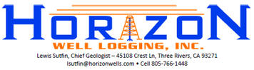 Report below courtesy of Horizon Well Logging, Inc.